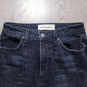 Reformation Julia high cigarette jean in pacific